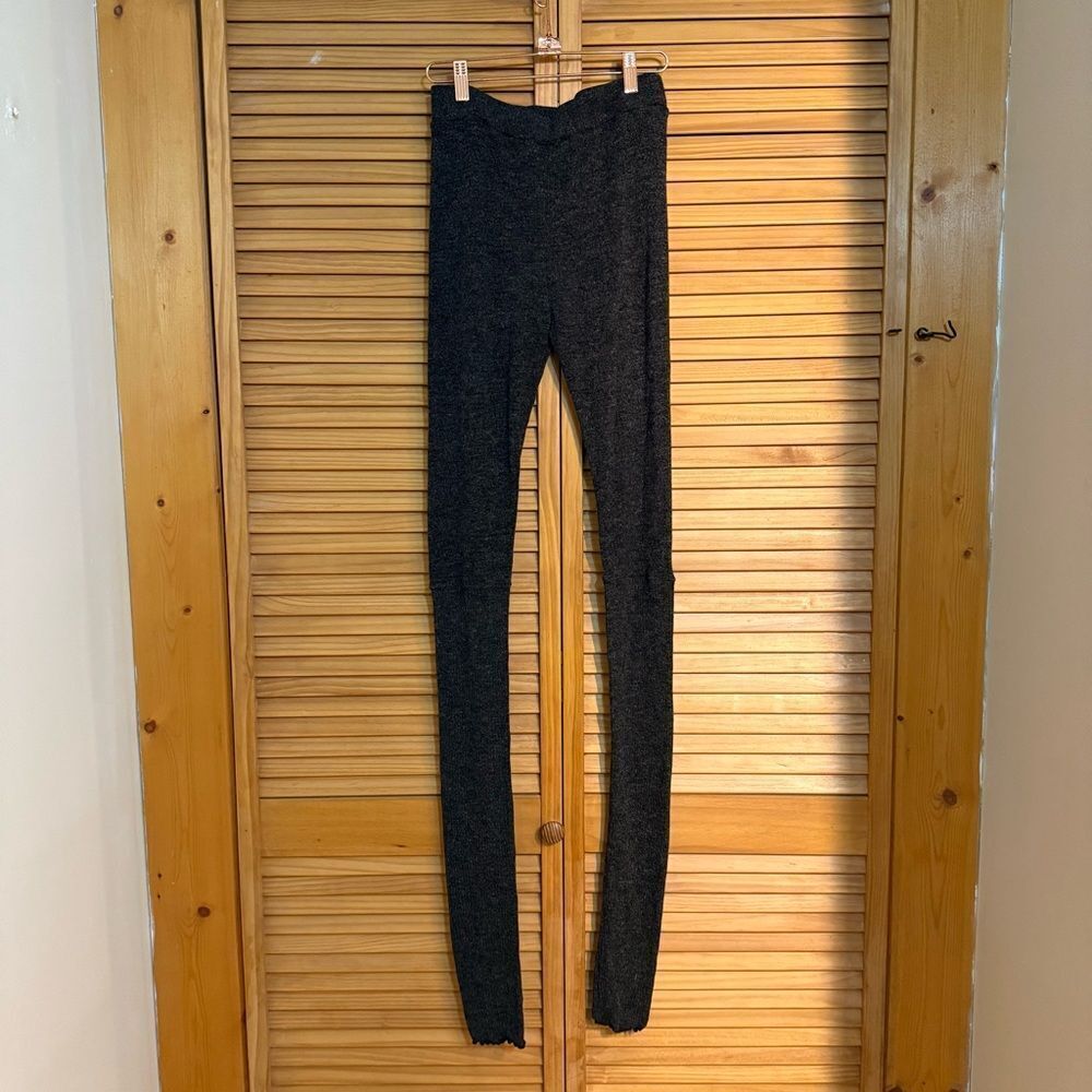 Free People Charcoal Knit Leggings small